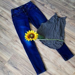 Dark blue skinny jeans